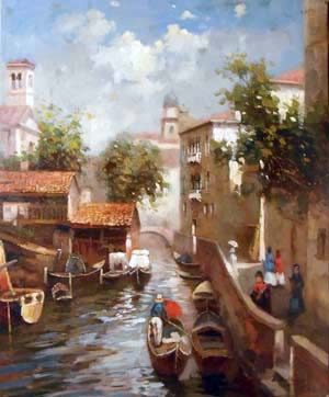 1129-T2 | 50cm x 61cm | canal vénisien 